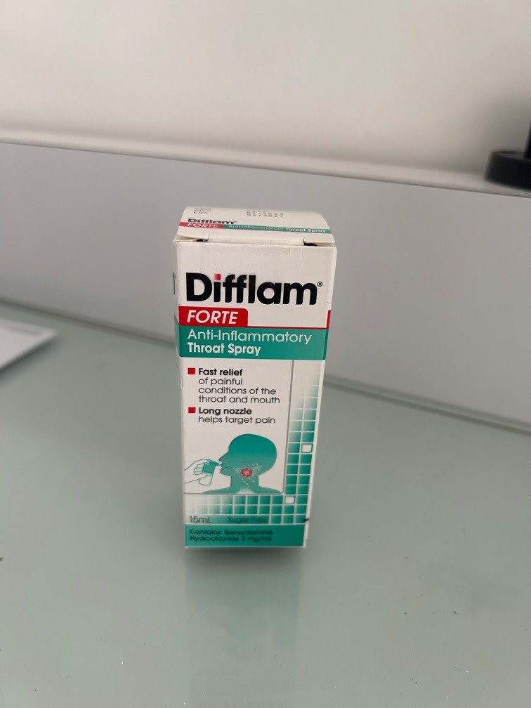 Difflam antiinflammatory throat spray, Health & Nutrition, Health