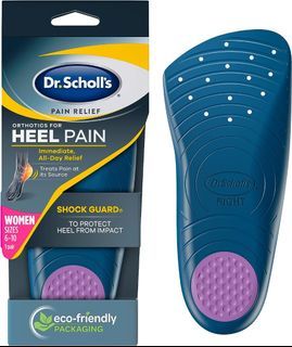 Dr. Scholl's HEEL Pain Relief Orthotics Womens 6-10 size