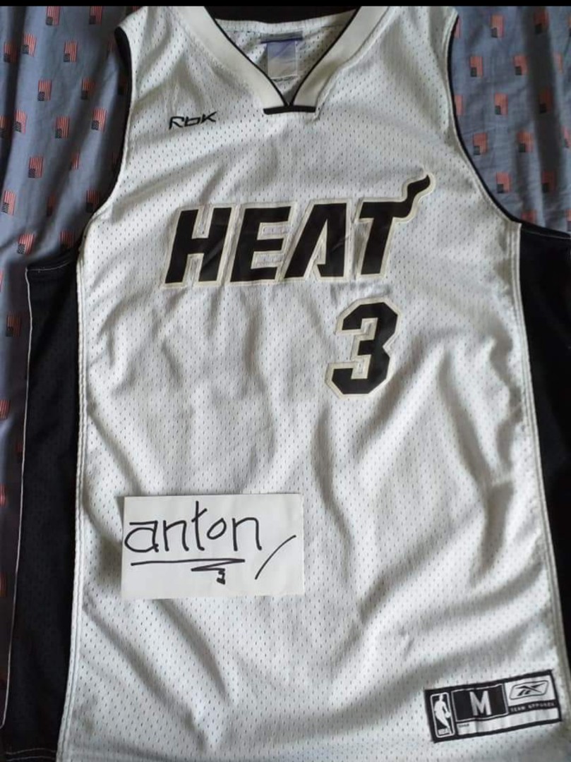 Vintage Dwayne Wade Miami Heat Reebok Replica NBA Jersey Size