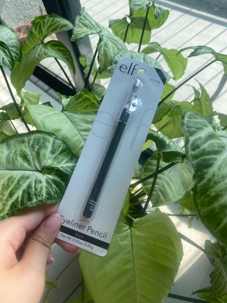 Elf cosmetics satin eyeliner pencil in black, Beauty & Personal Care