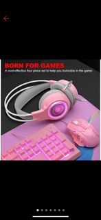 (FAST DELIVERY) INPLAY STX540  4in1 COMBO KEYBOARD+MOUSE+HEADPHONE+MOUSE PAD