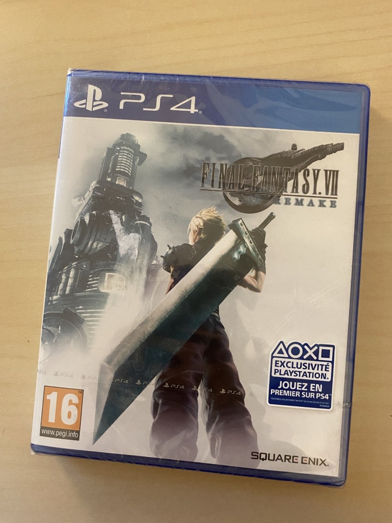 Final Fantasy VII Remake PS4 - UK Graders 85+ Avec Certificat D'authenticité (Neuf Sous Cellophane)