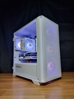 💯[FREE DELIVERY]💯  RYZEN 7 5700X + RTX 4060 ZOTAC TWIN EDGE OC WHITE 8GB + 16GB RAM + 2TB LEXAR NM790 NVME SSD / COMEX PROMO / WHITE GAMING PC CUSTOM WHITE DESKTOP WORKSTATION CONFIGURATION CUSTOMIZABLE COMPUTER / VALORANT / LEAGUE OF LEGENDS