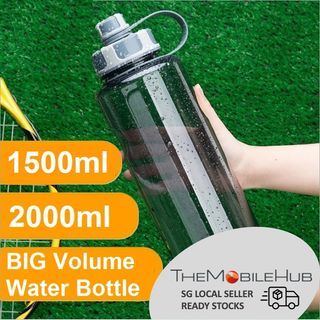 1000ml Water Bottle Popular Lightweight Twist Lid Volume Reminder Water Jug