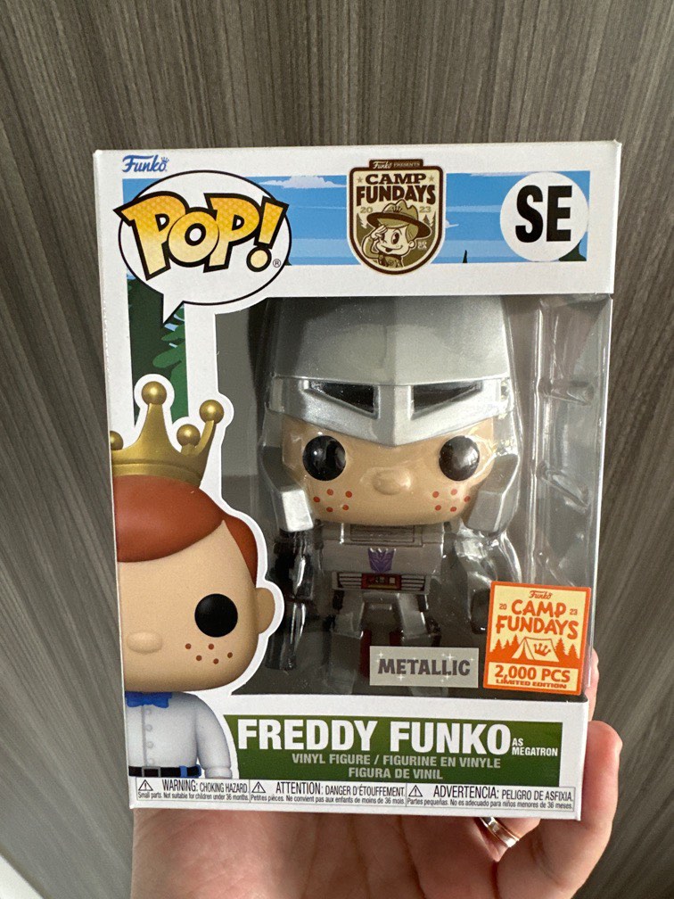 SDCC 2023 Exclusive Funko Pop Metallic Freddy Funko As Megatron