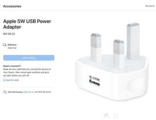 Genuine Apple 5W USB Power Adapter for iPhone, iPad (Brand new, never used)