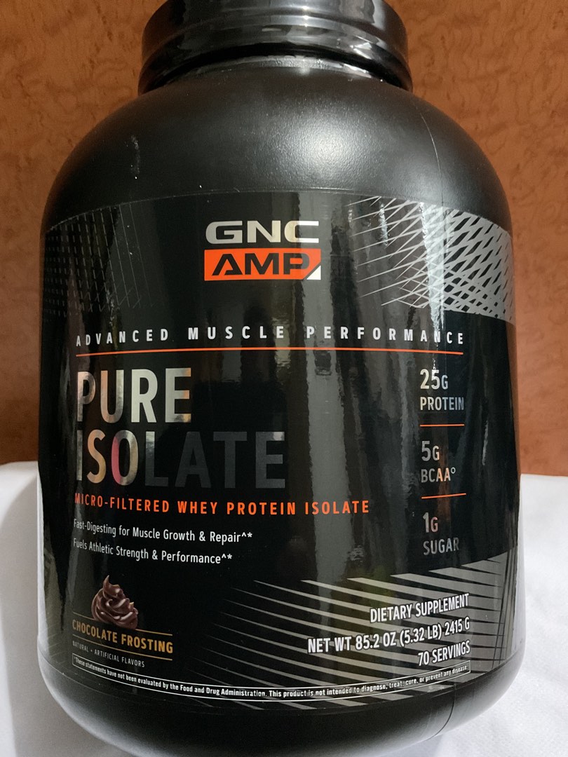 GNC Amp Pure Isolate - Chocolate Frosting - 70 Servings