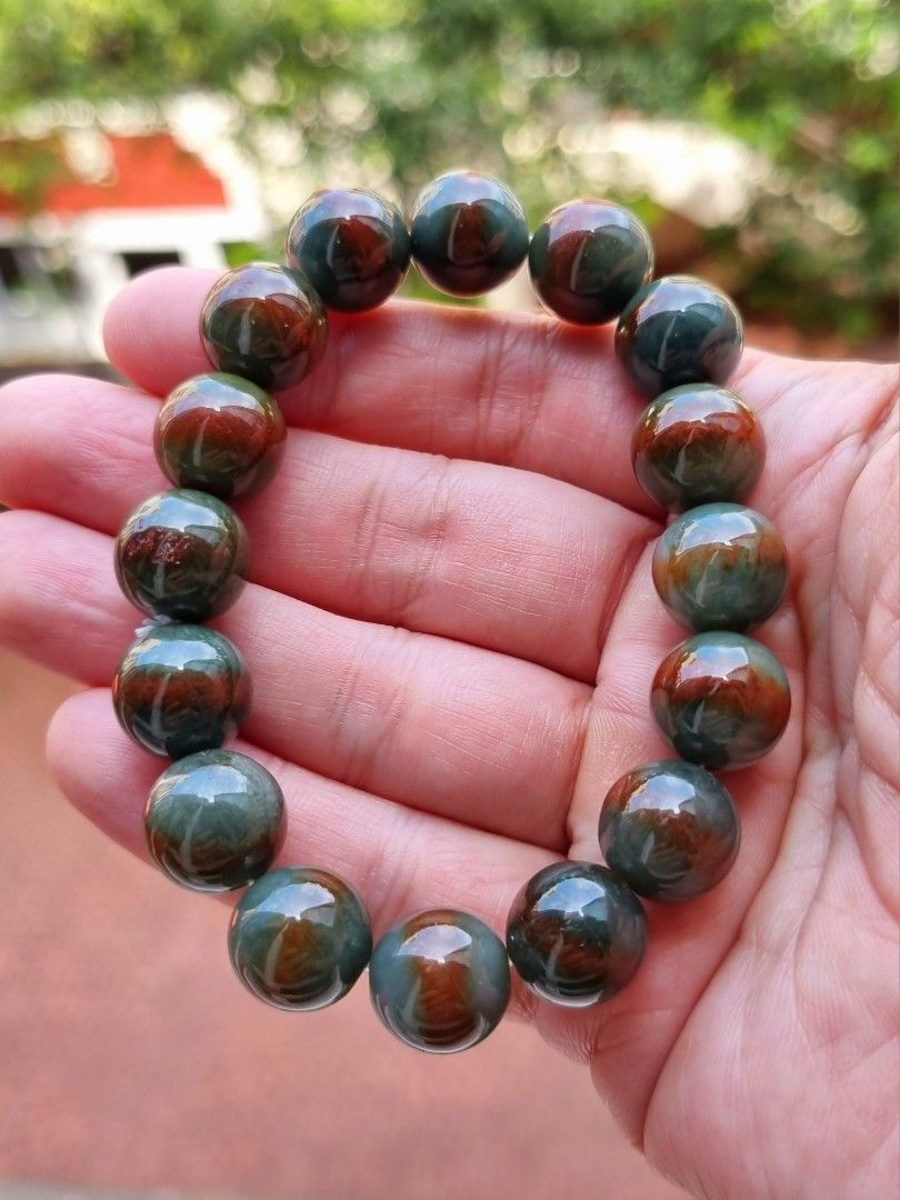 Jade and cheap tiger's eye bracelet