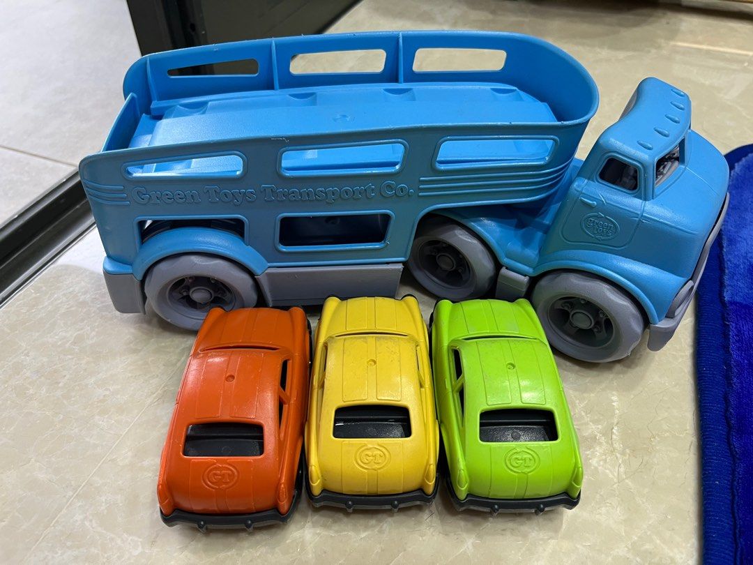 Green toys Car Carrier Hobbies Toys Toys Games on Carousell