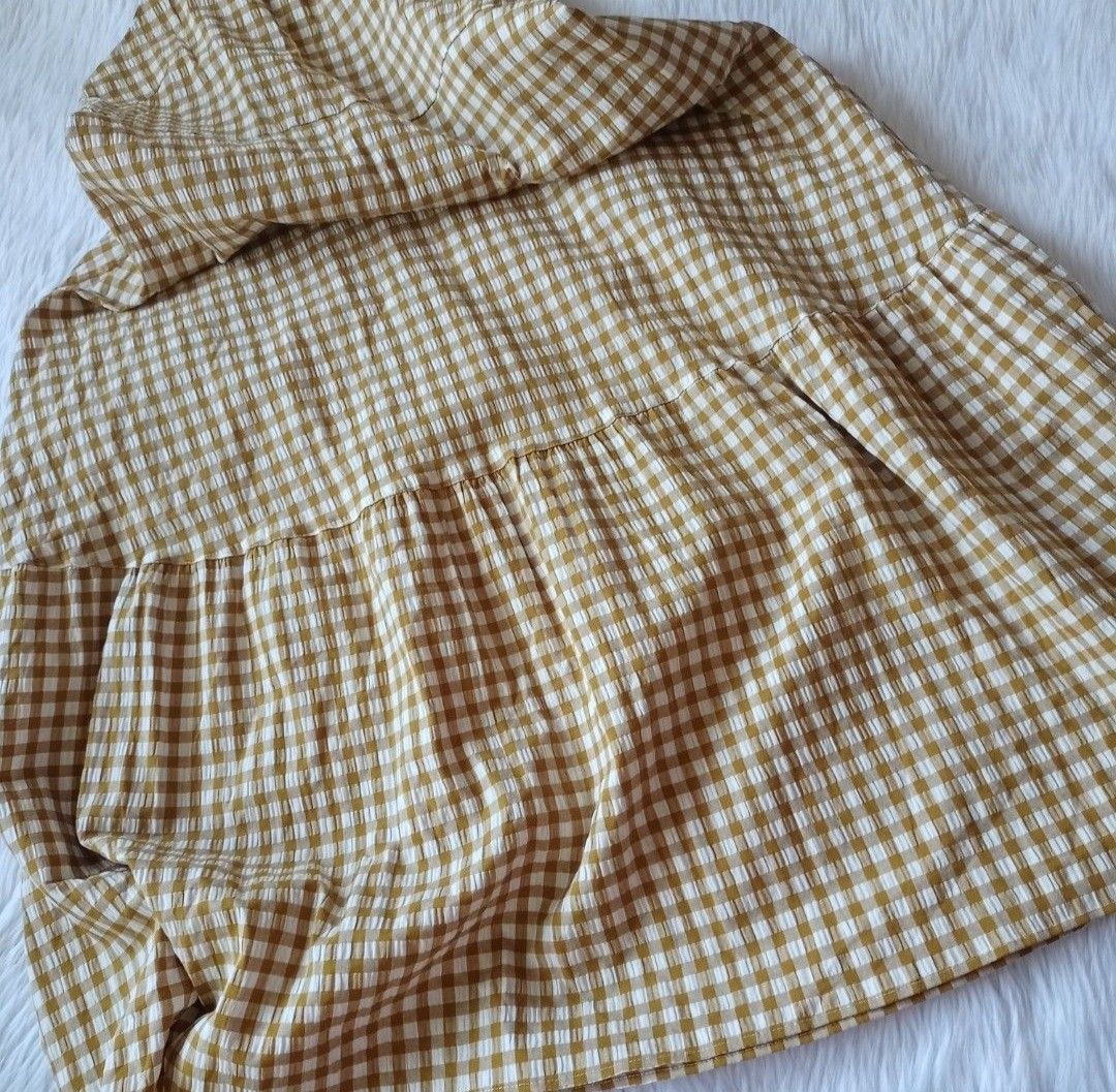 uniqlo brown gingham dress Rihoas Brown Plaid Sheath Dress main image 1