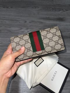 Gucci white monogram wallet, Luxury, Bags & Wallets on Carousell