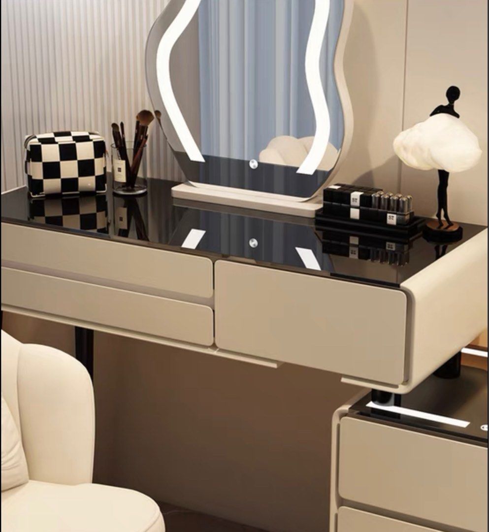 HANKO Modern Vanity Table Set, Furniture & Home Living, Furniture ...