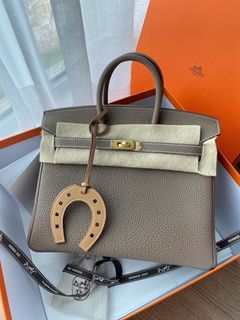 Hermes birkin 25 blue atoll togo Ghw, Luxury, Bags & Wallets on Carousell