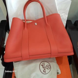 HERMES GARDEN PARTY 30 TRENCH AND GRISS STAMP B 2023 ELEGANT COLOR