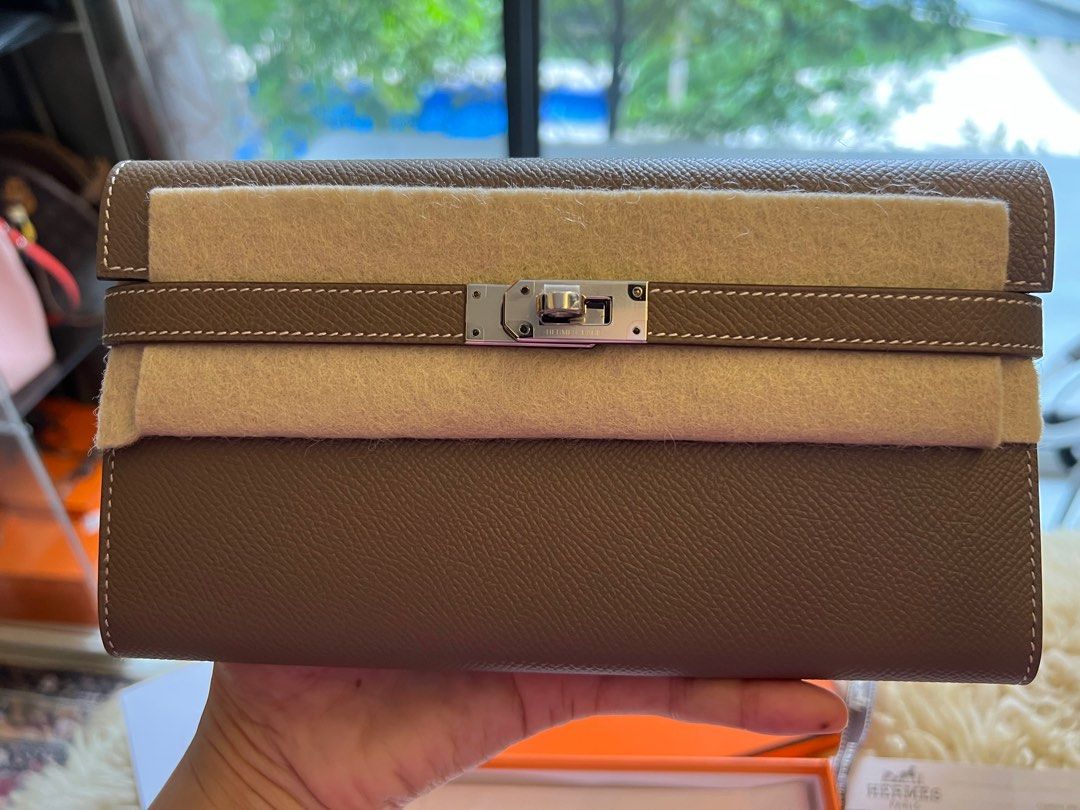 Hermes kelly wallet etoupe sales