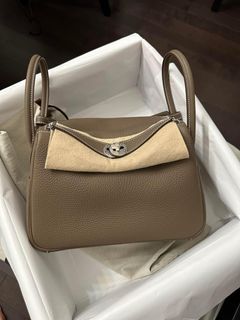 Hermes Lindy 30 Clemence Etoupe SHW Stamp C