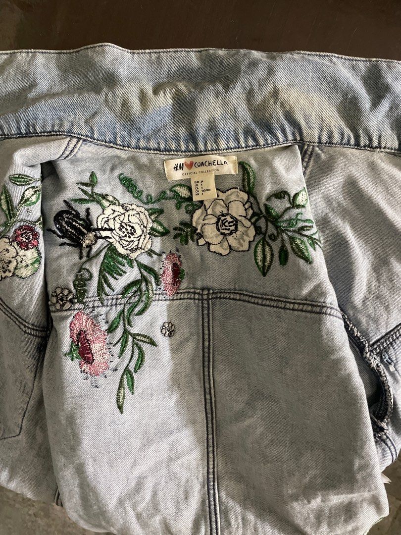 H&m coachella denim jacket top