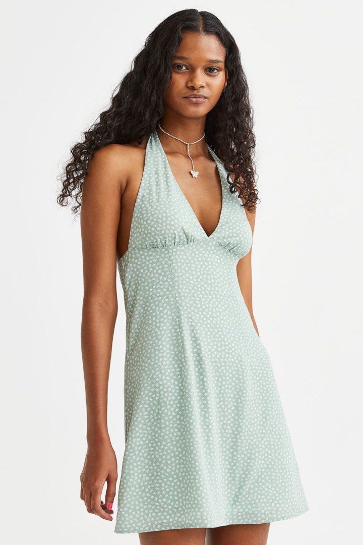 H&m halterneck dress sales