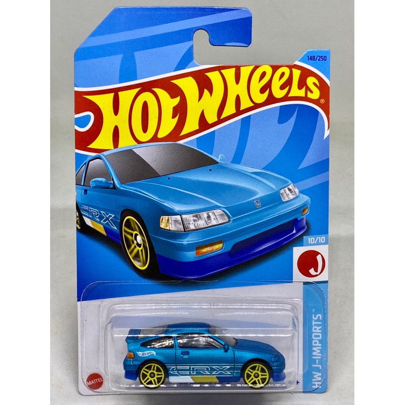 Hot Wheels 88 HONDA CRX Matte Teal Blue Sport Compact Racing 64