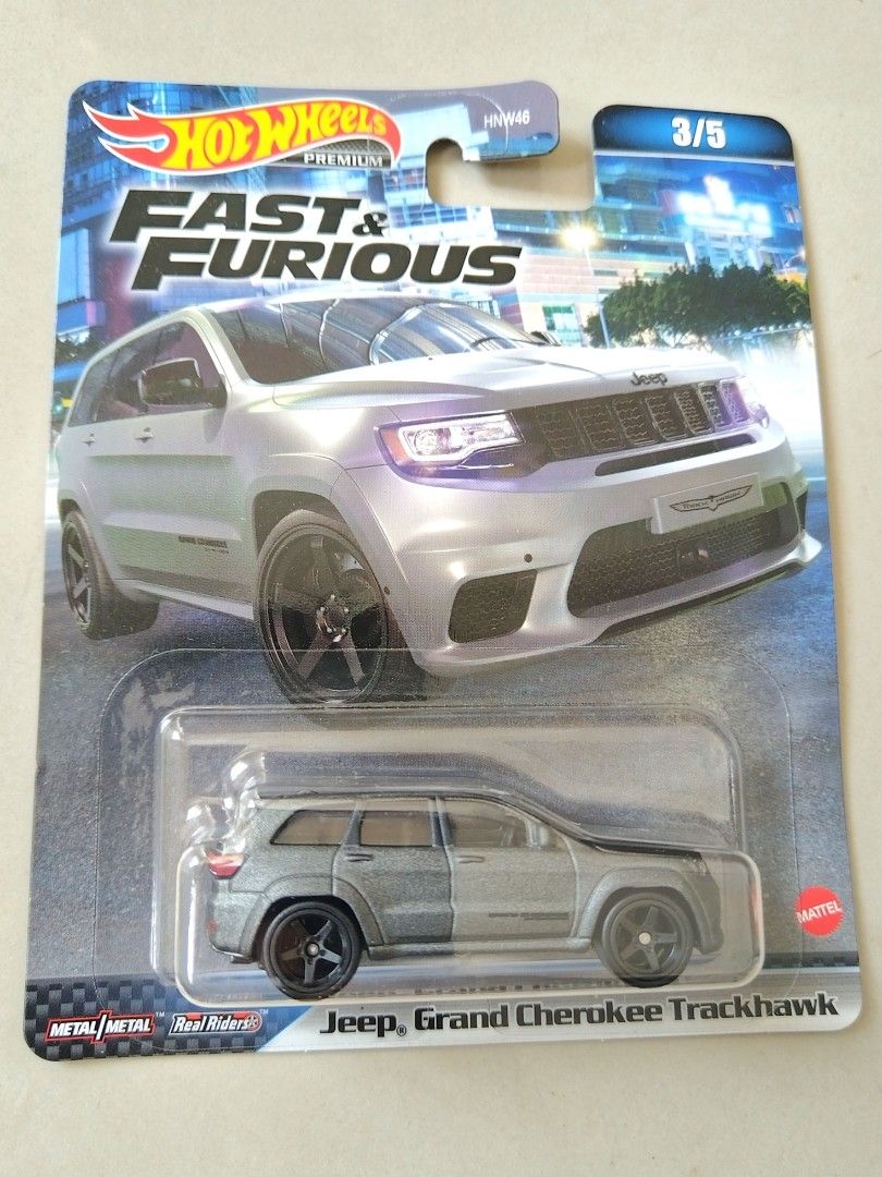 Hotwheels Fast & Furious 2023 Jeep Cherokee Trackhawk, Hobbies & Toys