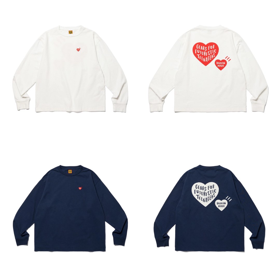 HUMAN MADE HEART LOGO GRAPHIC L/S TEE #6