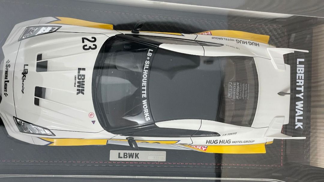 Ignition Model 官網70台限定版IG 1/18 IG2959 LBWK 35GT RR 白/黃附