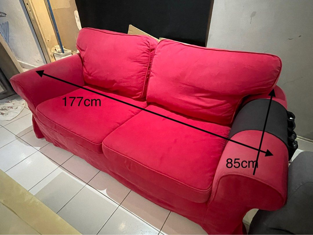 IKEA 2 seater sofa, Furniture & Home Living, Furniture, Sofas on Carousell