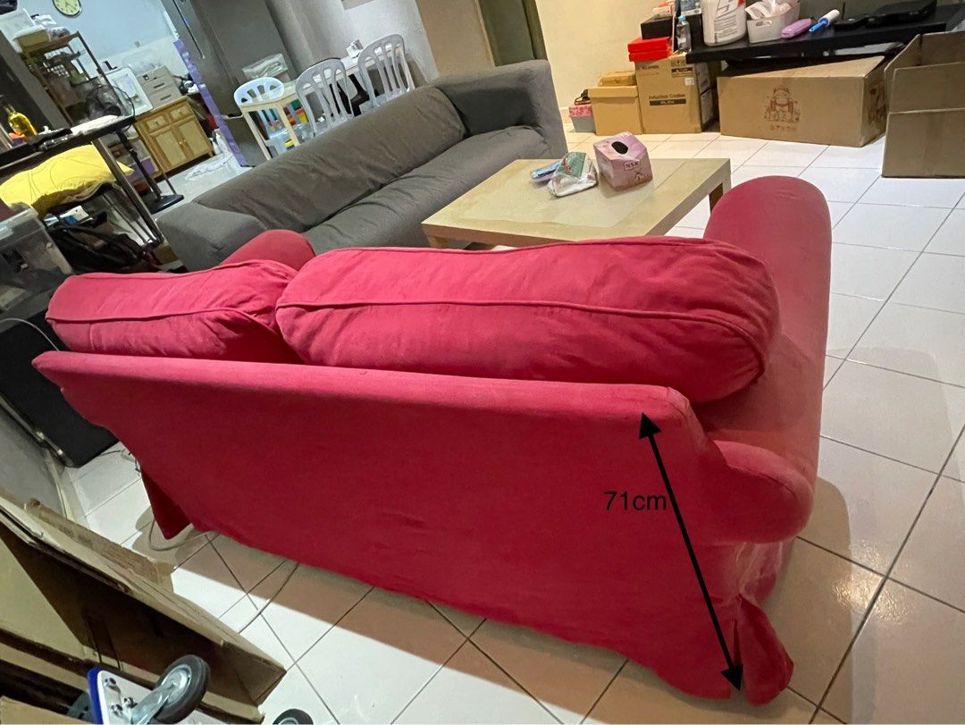IKEA 2 seater sofa, Furniture & Home Living, Furniture, Sofas on Carousell