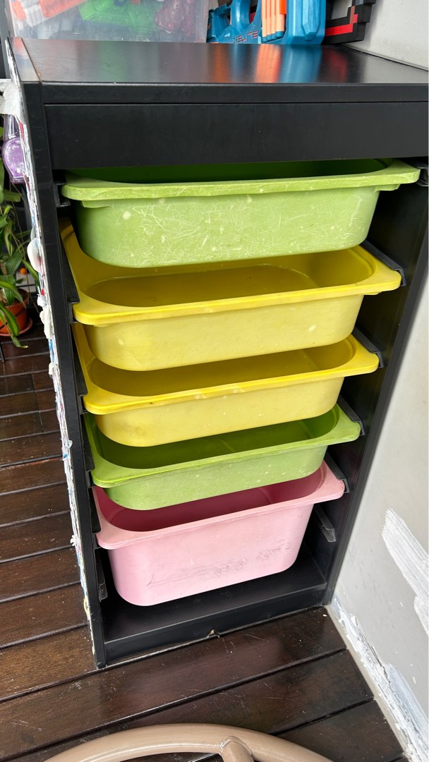IKEA rack for kids toys, Furniture & Home Living, Furniture, Shelves