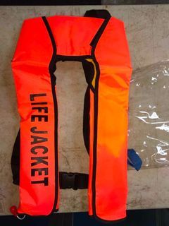 Inflatable Life Jacket Automatic Orange