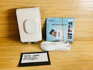 Instax Mini LiPlay White Leather Case + Mini Photo Album