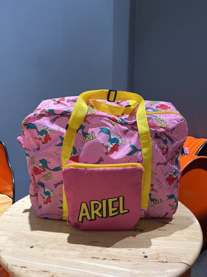 INSTOCK Disney Princess Little Mermaid Foldable Duffel Bag Hobbies Toys Travel Travel Essentials Accessories on Carousell