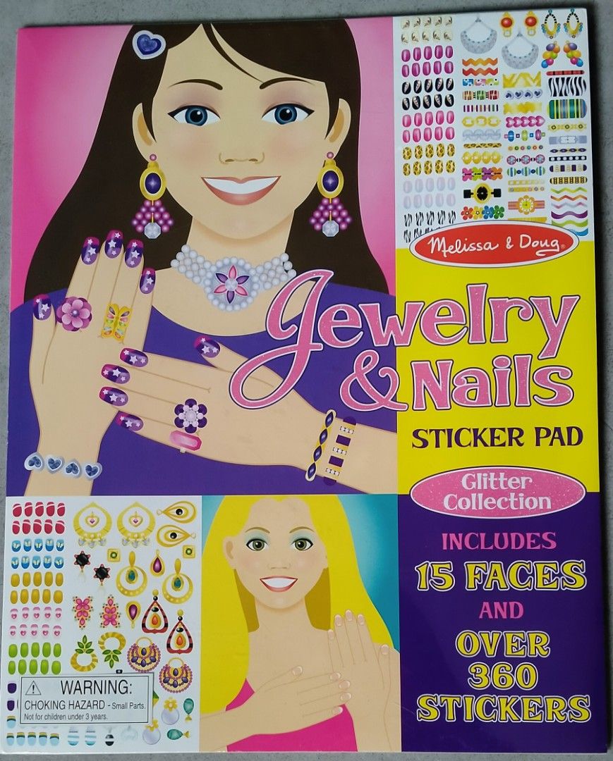 Melissa and doug jewelry and nails hotsell sticker pad