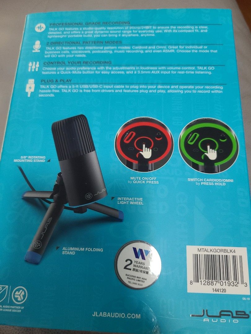 Jlab Talk Go USB Microphone, 電腦＆科技, 電腦周邊及配件, 其他 Carousell