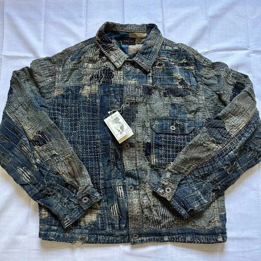 限時減》激罕Kapital boro spring first jacket , 男裝, 外套及戶外 