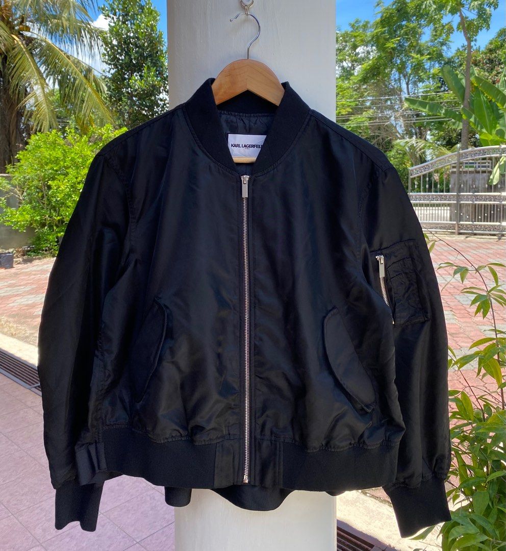 Karl lagerfeld bomber best sale jacket