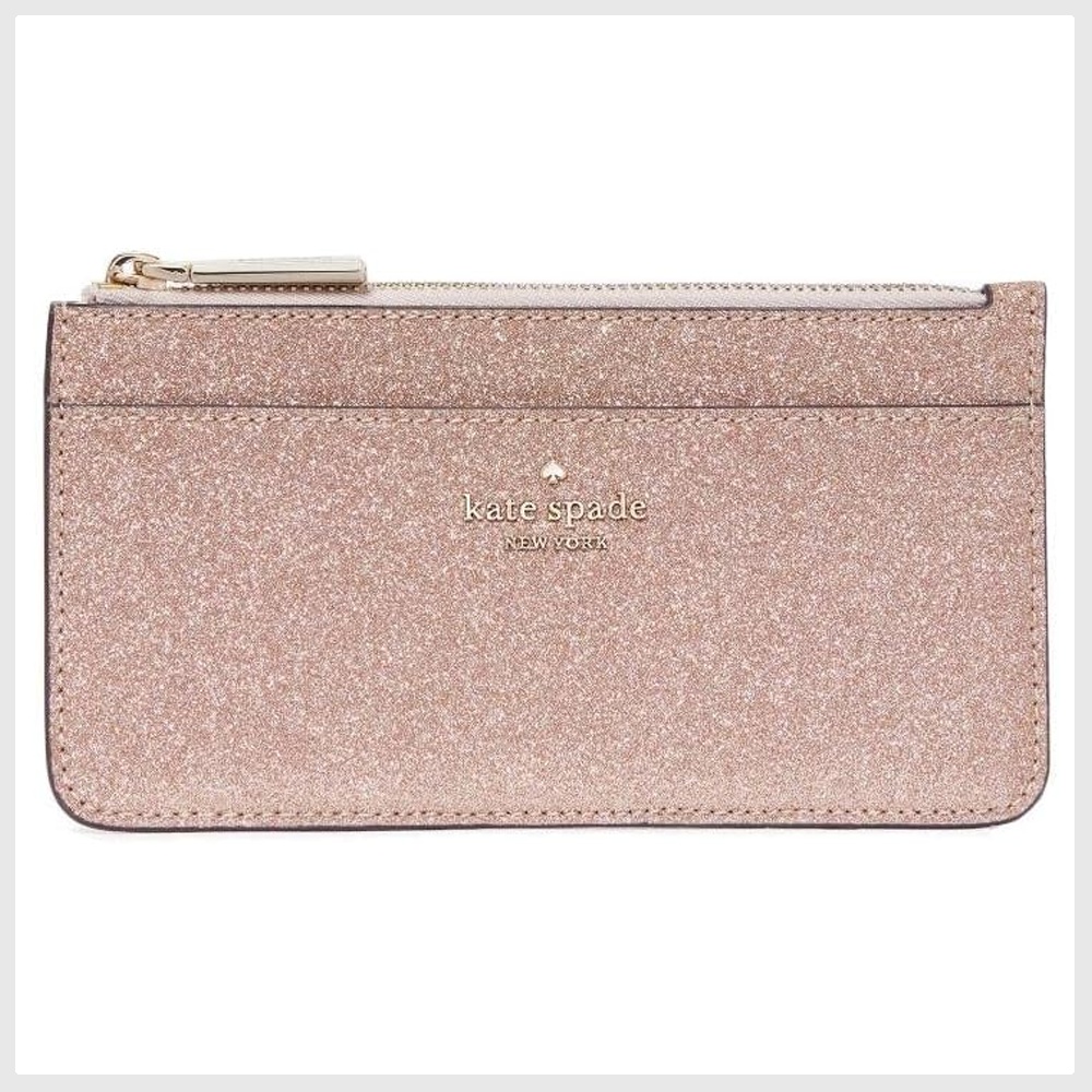 Rose gold glitter 2025 wristlet