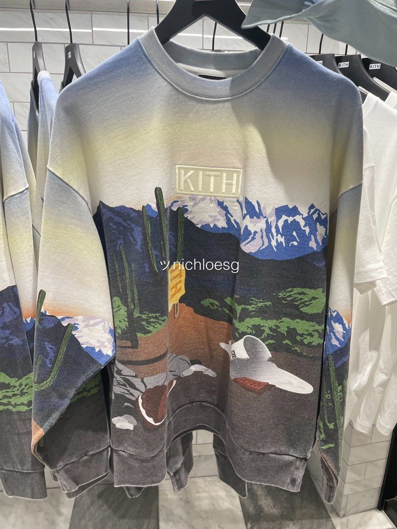 KITH TREATS DESERT TEE CREWNECK Men s Fashion Tops Sets