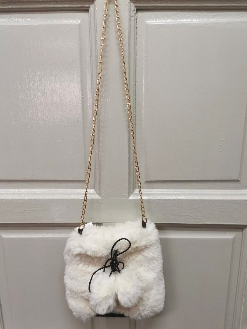 Furry outlet sling bag