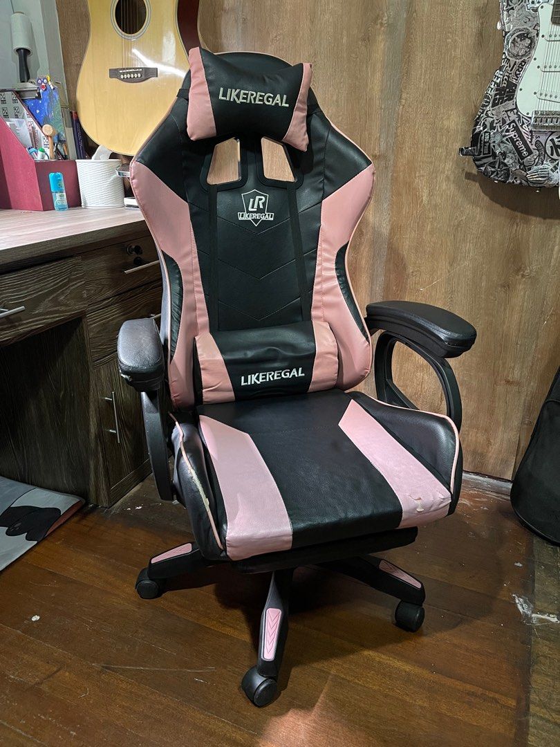 Likeregal gaming online chair pink