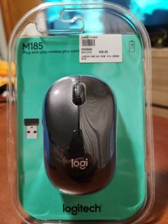 Logitech M185 Wireless Mouse - Swift Gray 910-002225 New Sealed Package