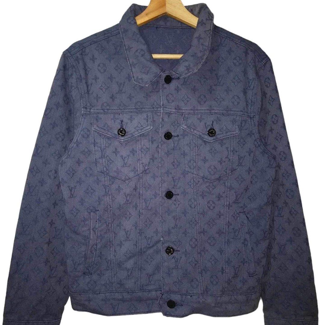 Authentic Louis Vuitton MONOGRAM DENIM JACKET, Men's Fashion, Coats, Jackets  and Outerwear on Carousell