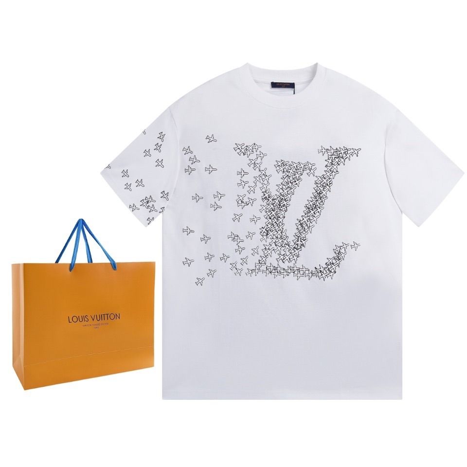 Louis Vuitton Short-sleeved Cotton T-Shirt
