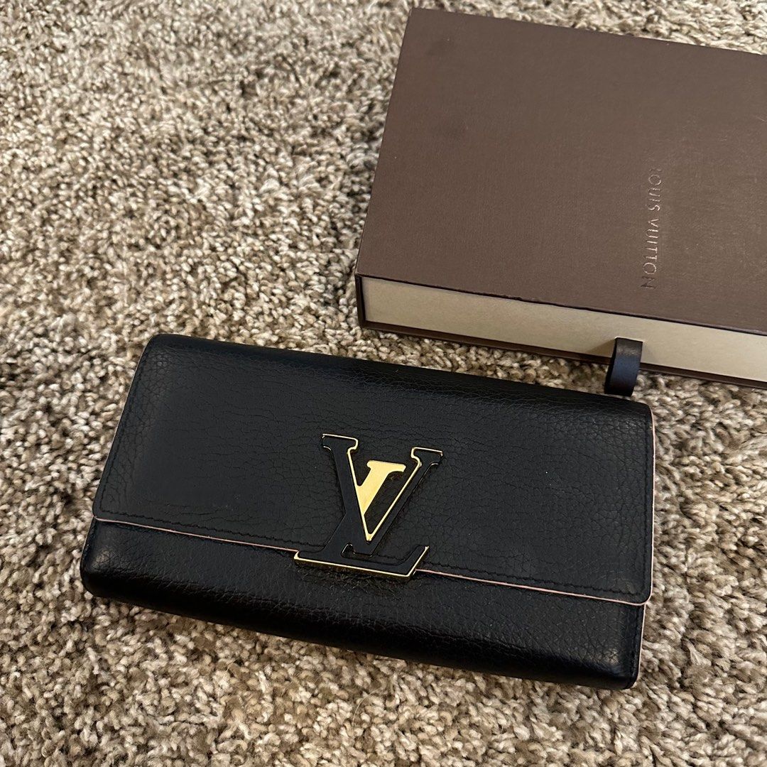 LV CAPUCINES COMPACT WALLET, Luxury, Bags & Wallets on Carousell