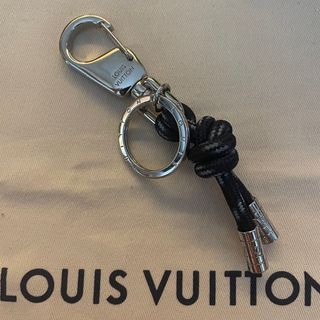 Louis Vuitton Palladium Plated LV Initiales Key Holder/Bag Charm