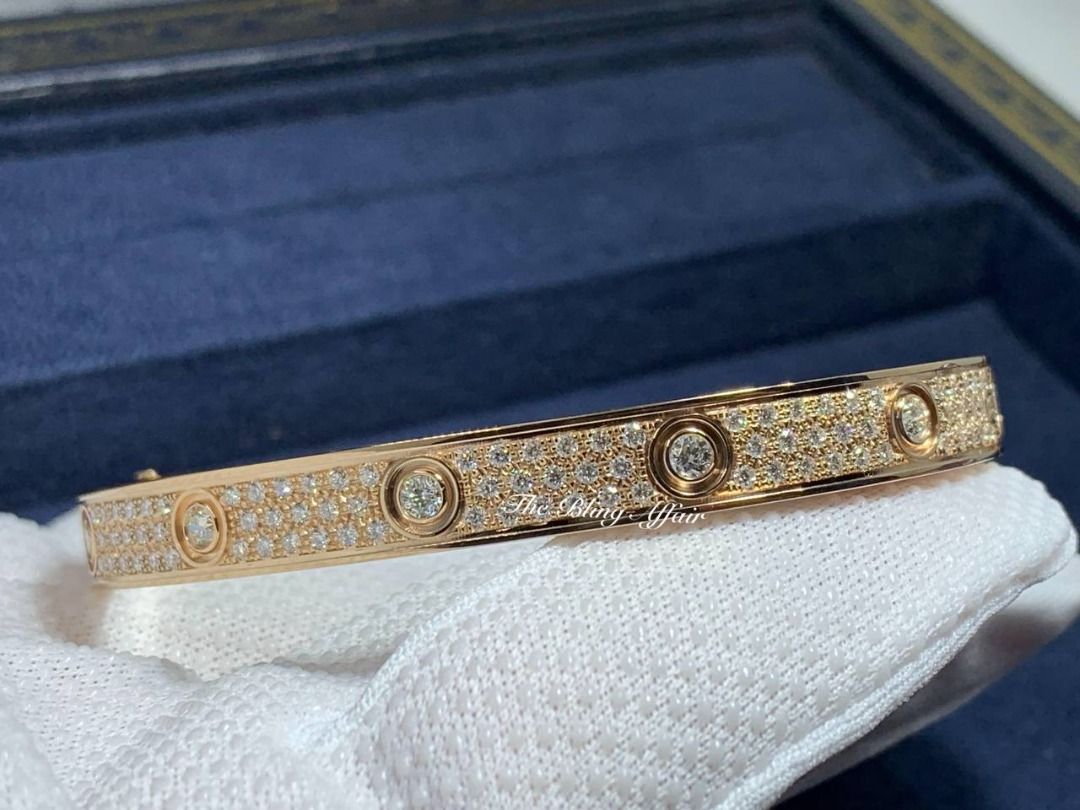 White gold diamond cartier love bracelet sale