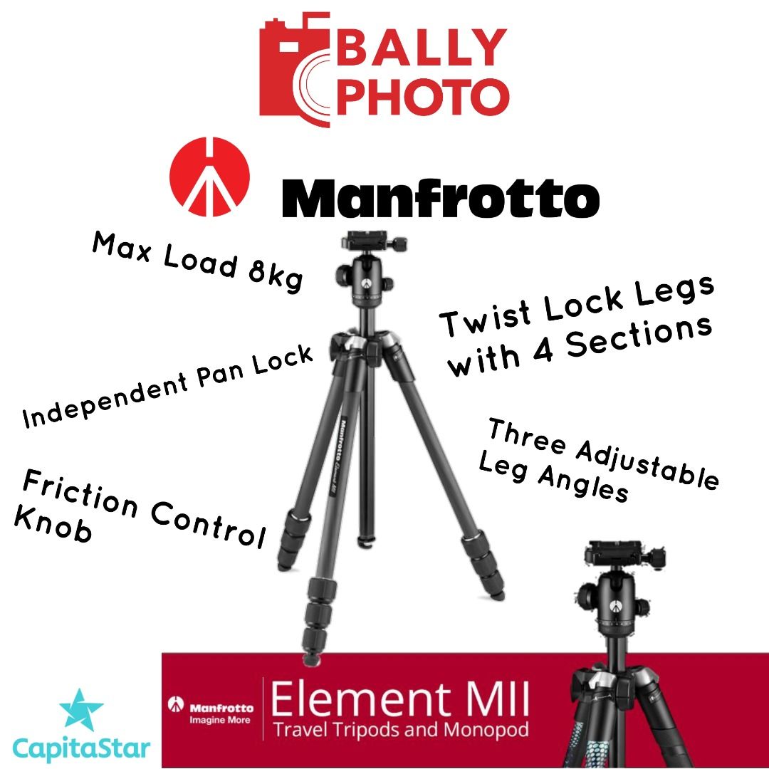 Element Mii Monopod De 5 Secciones (negro) - Manfrotto 234rc | Meses