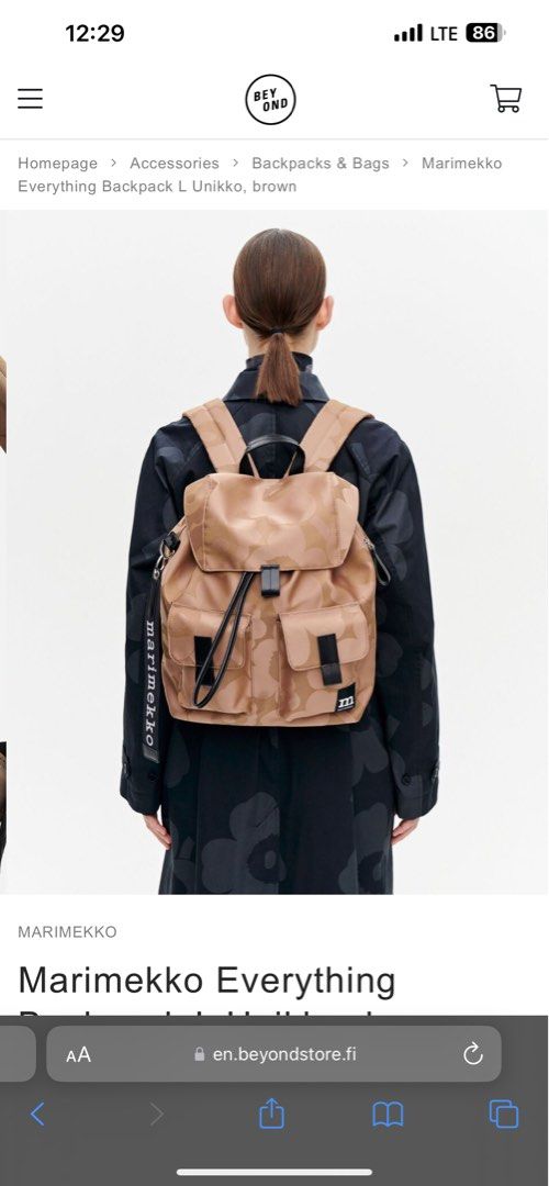 Marimekko backpack sale cheap