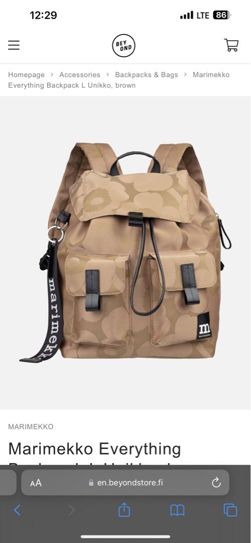 Marimekko everything backpack large