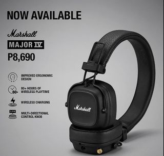 Marshall IV Black Headphones